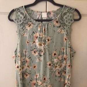Floral tank top
